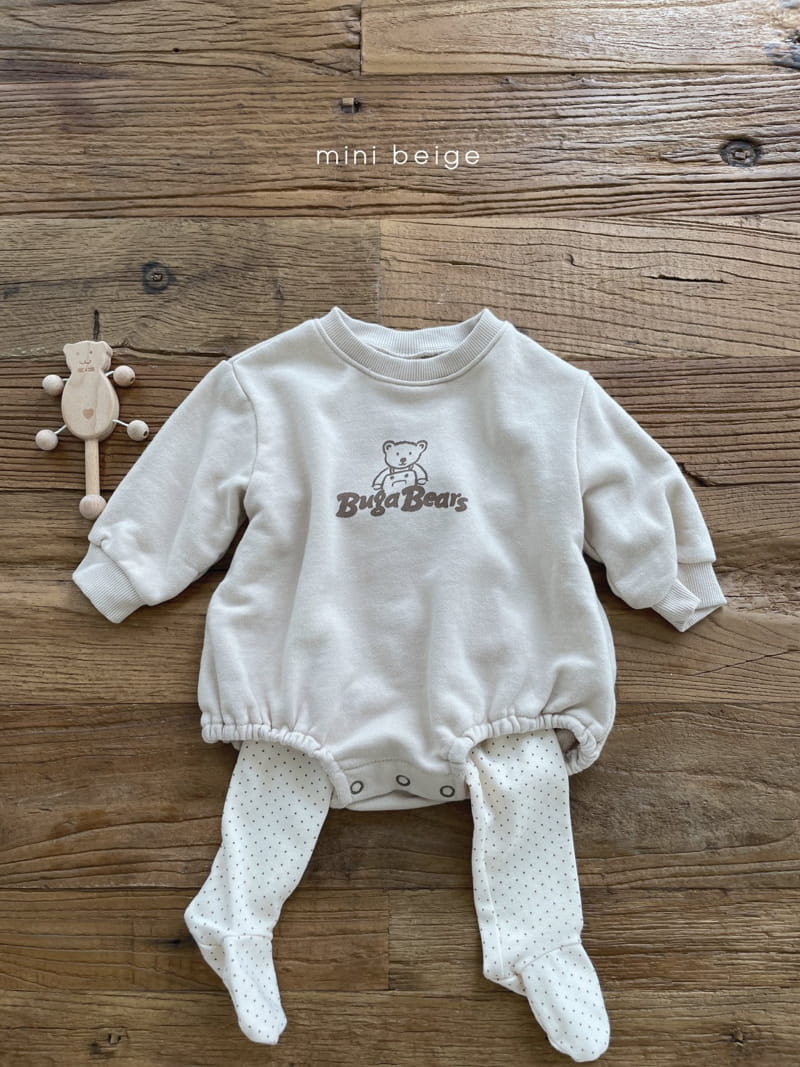THE BEIGE - Korean Children Fashion - #Kfashion4kids - Bear Bodysuit - 3