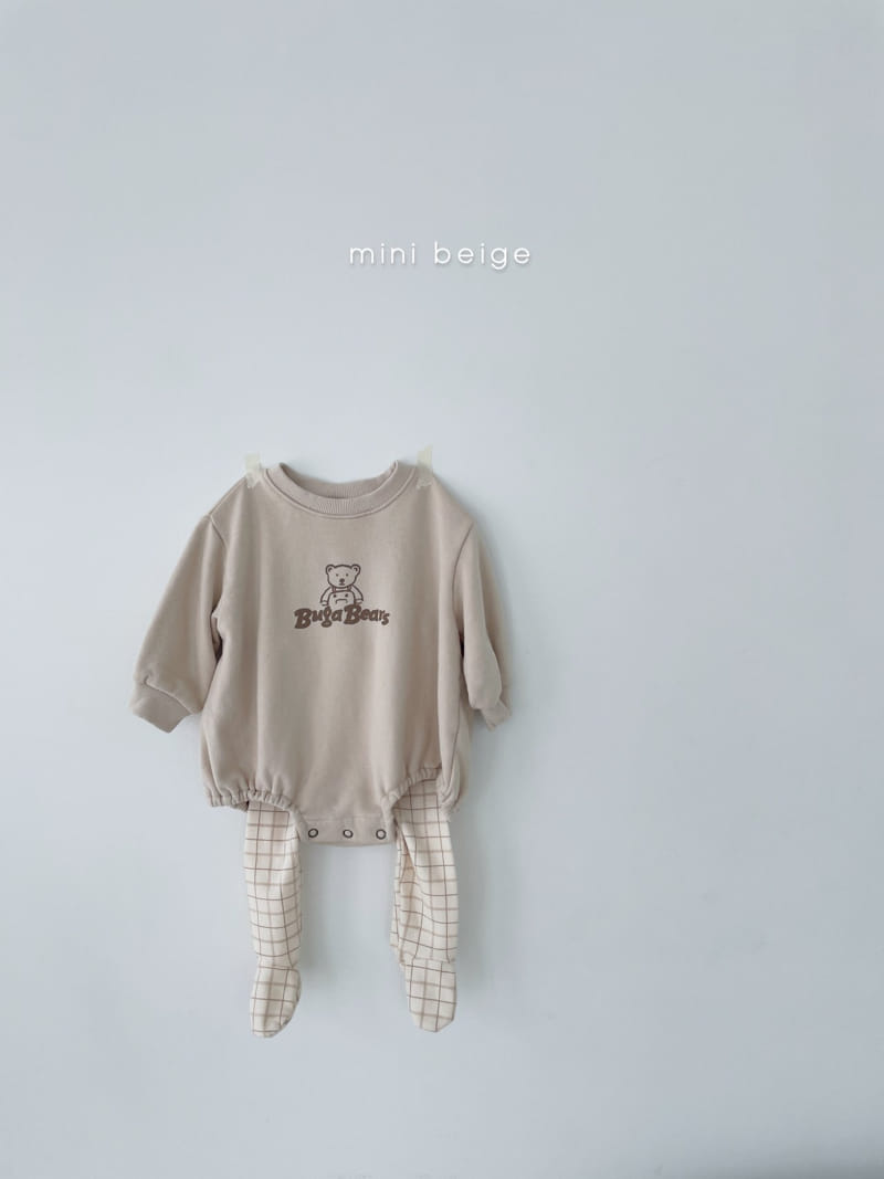 THE BEIGE - Korean Children Fashion - #Kfashion4kids - Bear Bodysuit - 4