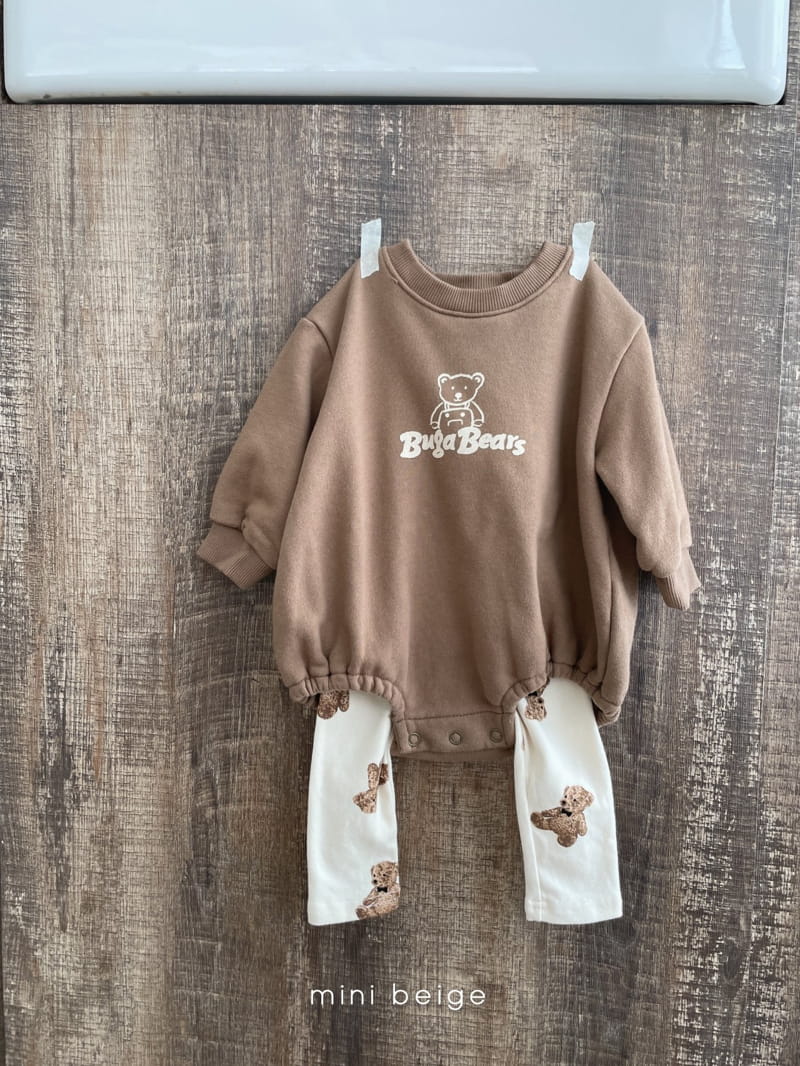 THE BEIGE - Korean Children Fashion - #Kfashion4kids - Bear Bodysuit - 5