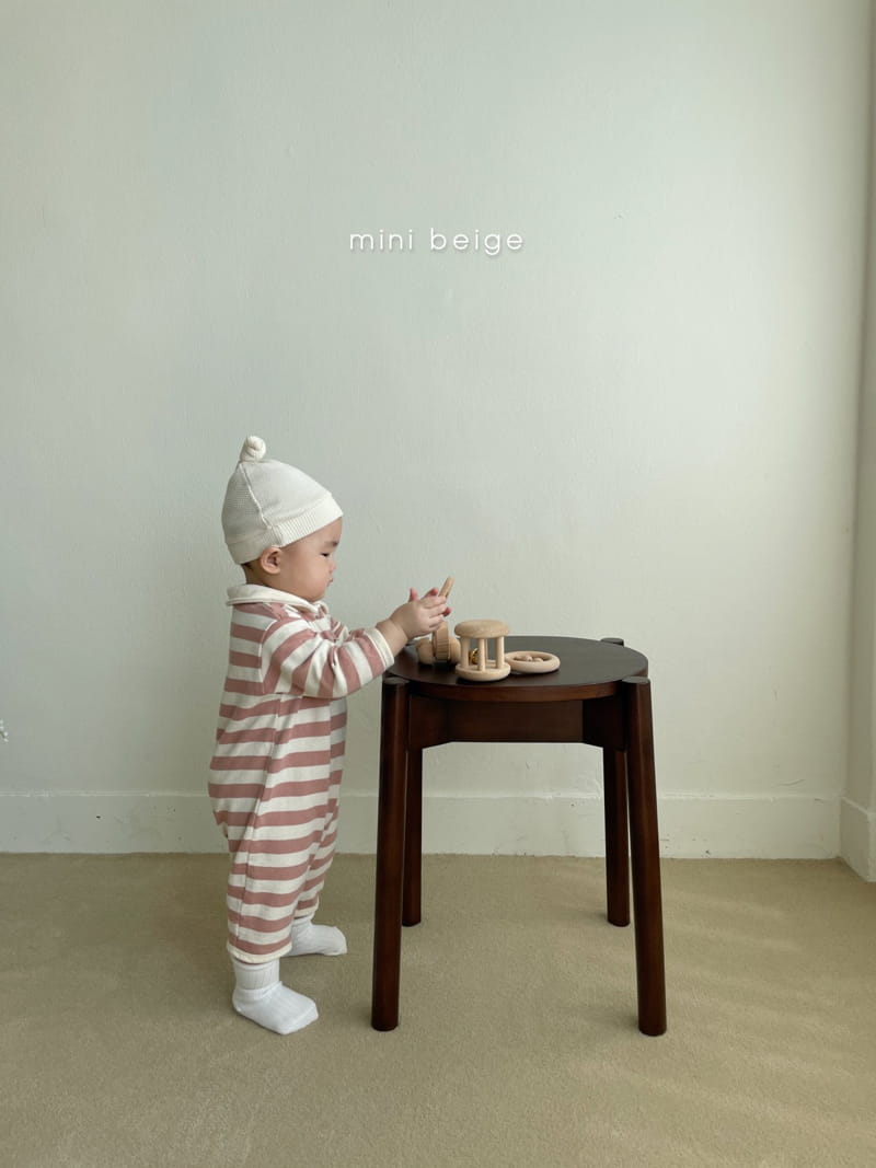 THE BEIGE - Korean Children Fashion - #Kfashion4kids - Stripe Collar Bodysuit - 10