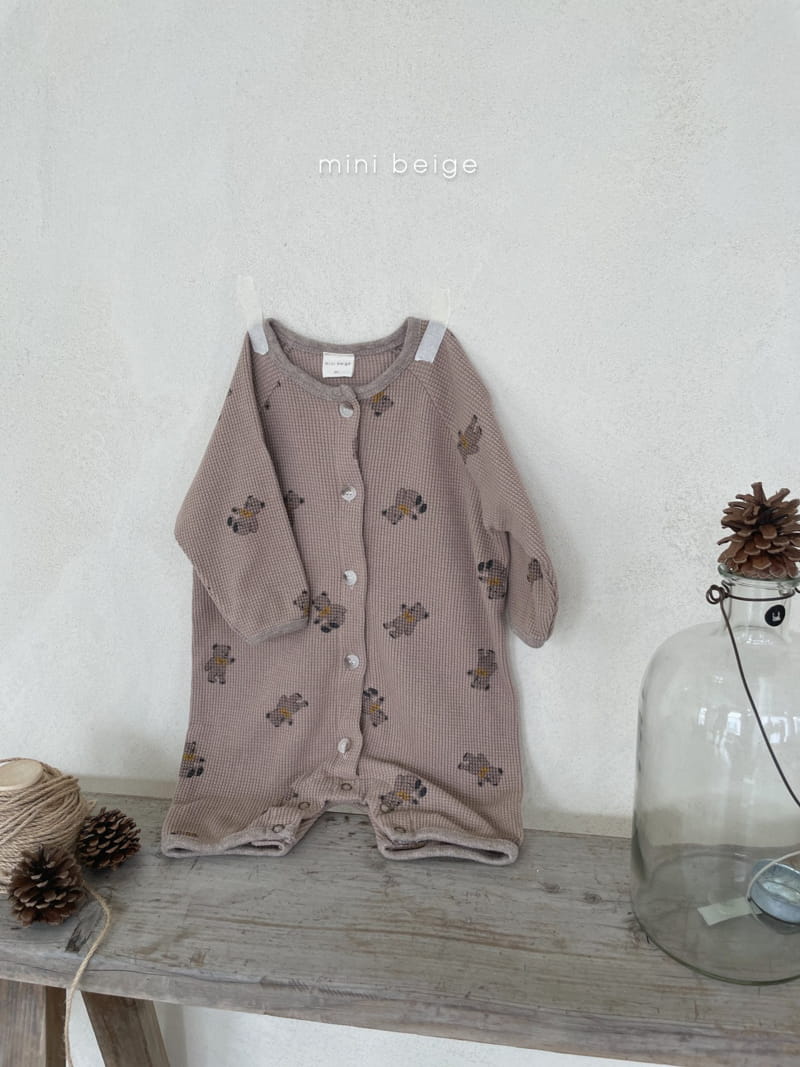 THE BEIGE - Korean Children Fashion - #Kfashion4kids - Waffle Bear Bodysuit - 2