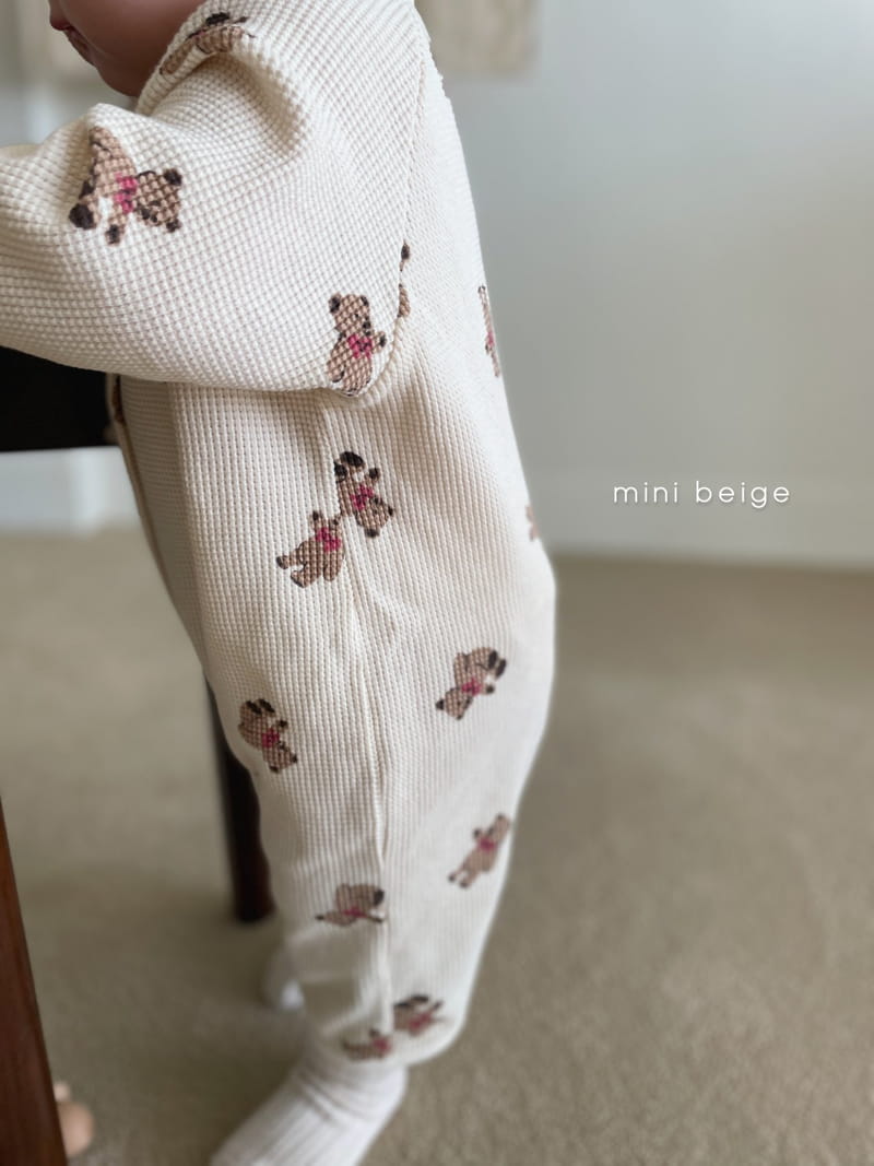 THE BEIGE - Korean Children Fashion - #Kfashion4kids - Waffle Bear Bodysuit - 7
