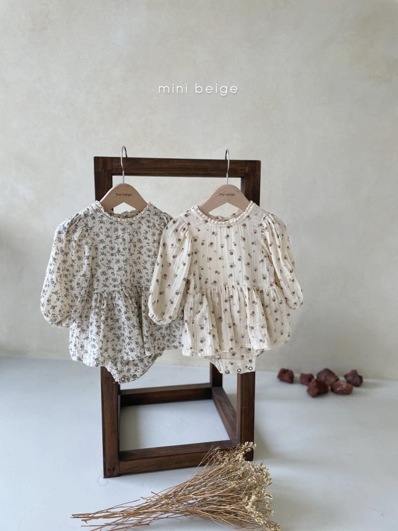 THE BEIGE - Korean Children Fashion - #Kfashion4kids - Puff Skirt Bodysuit