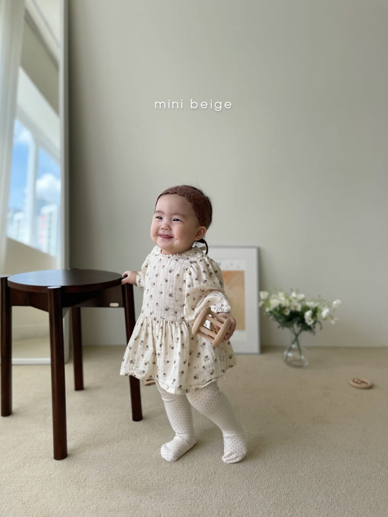 THE BEIGE - Korean Children Fashion - #Kfashion4kids - Puff Skirt Bodysuit - 11