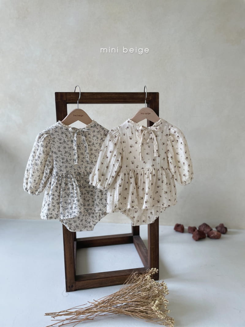 THE BEIGE - Korean Children Fashion - #Kfashion4kids - Puff Skirt Bodysuit - 2
