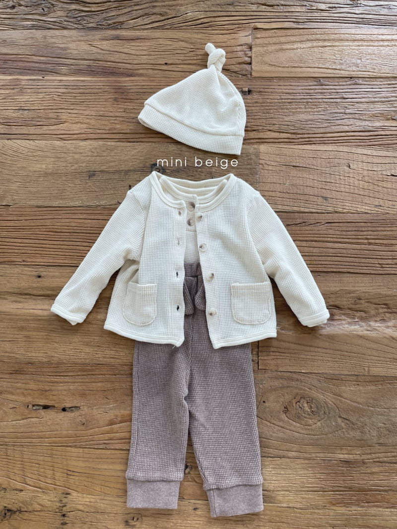 THE BEIGE - Korean Children Fashion - #Kfashion4kids - Waffle Cardigan - 3