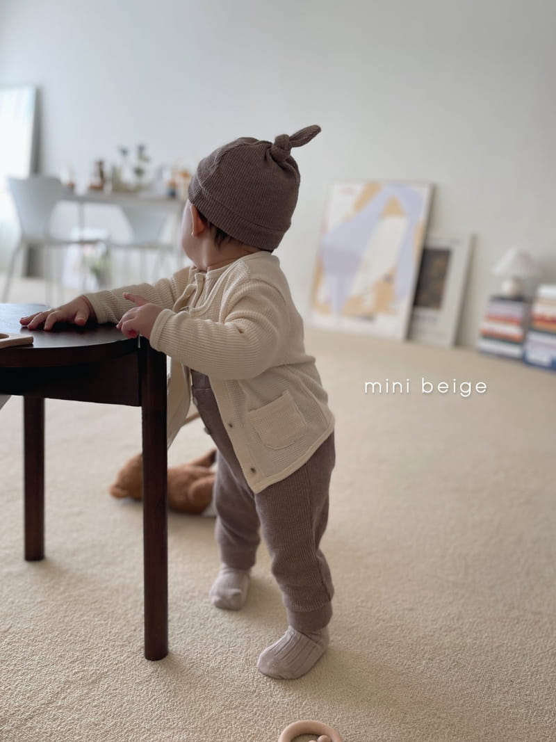 THE BEIGE - Korean Children Fashion - #Kfashion4kids - Waffle Cardigan - 6