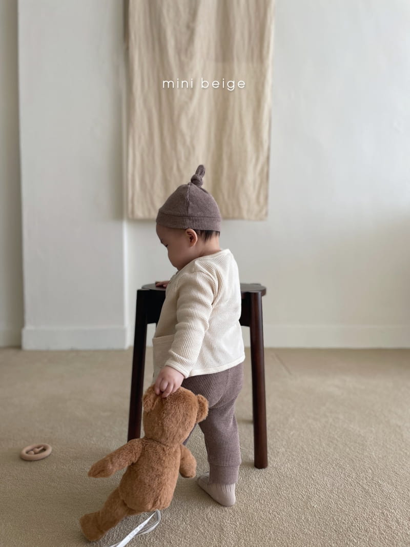 THE BEIGE - Korean Children Fashion - #Kfashion4kids - Waffle Cardigan - 8