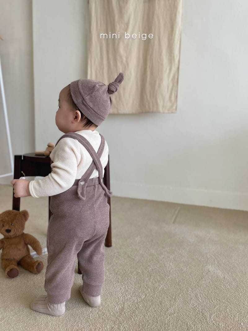 THE BEIGE - Korean Children Fashion - #Kfashion4kids - Waffle Suspender Pants