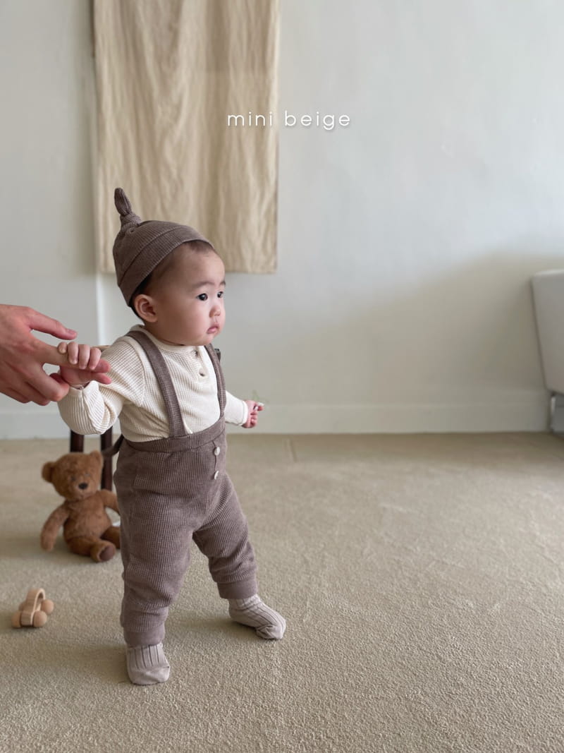 THE BEIGE - Korean Children Fashion - #Kfashion4kids - Waffle Suspender Pants - 2