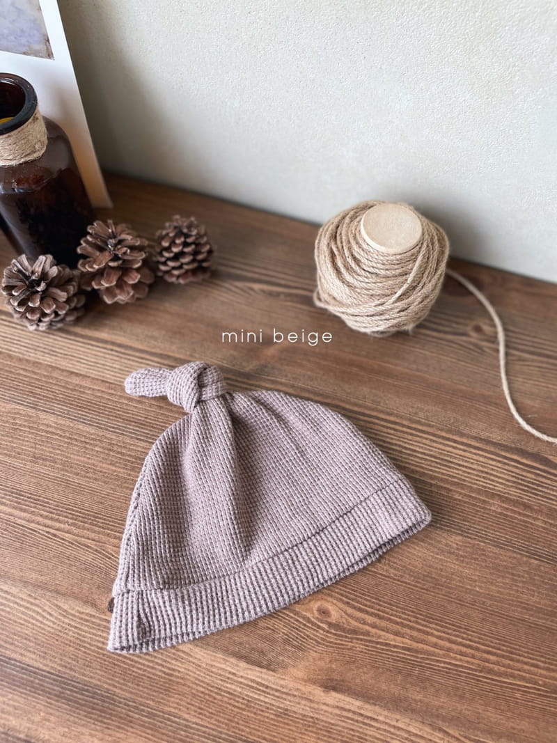 THE BEIGE - Korean Children Fashion - #Kfashion4kids - Waffle Bodysuit with Hat - 5