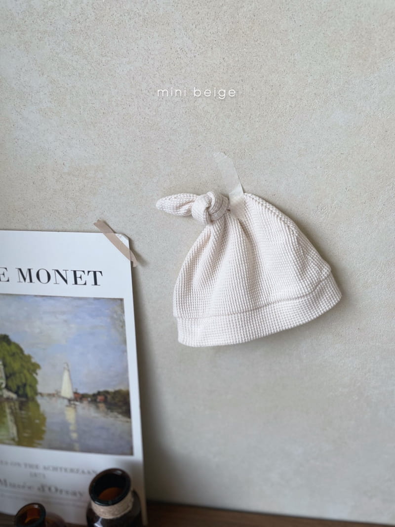 THE BEIGE - Korean Children Fashion - #Kfashion4kids - Waffle Bodysuit with Hat - 8