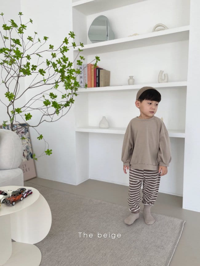 THE BEIGE - Korean Children Fashion - #Kfashion4kids - Terry Stripe Pants - 10
