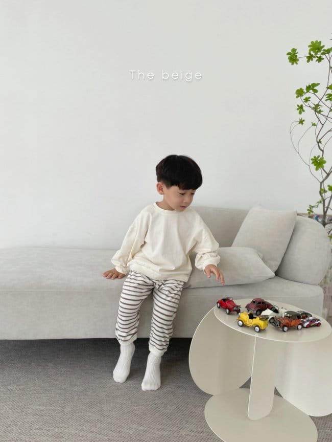 THE BEIGE - Korean Children Fashion - #Kfashion4kids - Terry Stripe Pants - 12
