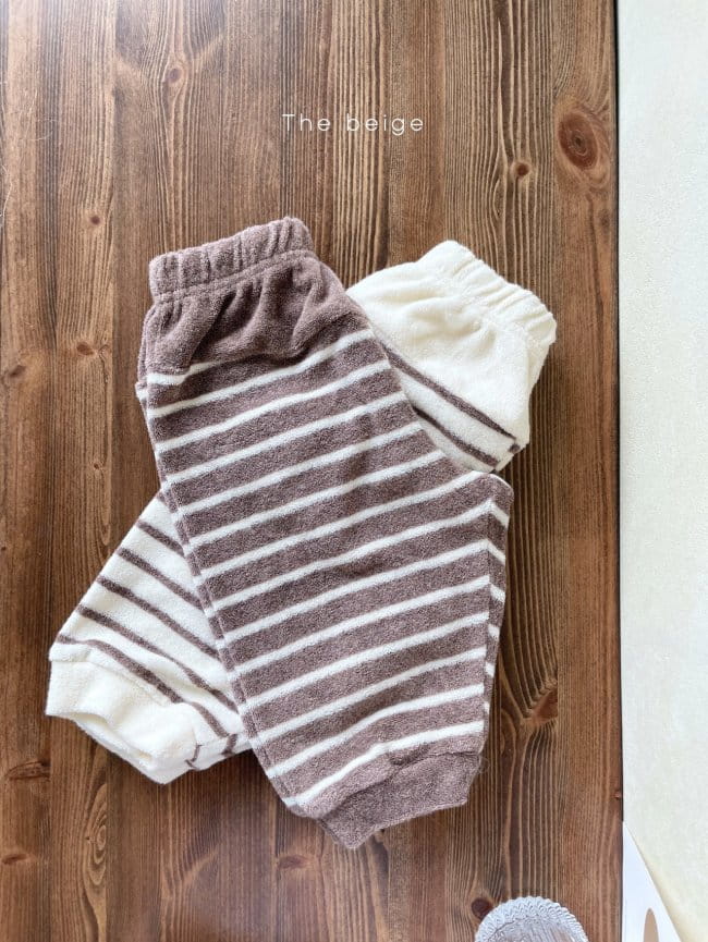 THE BEIGE - Korean Children Fashion - #Kfashion4kids - Terry Stripe Pants - 2