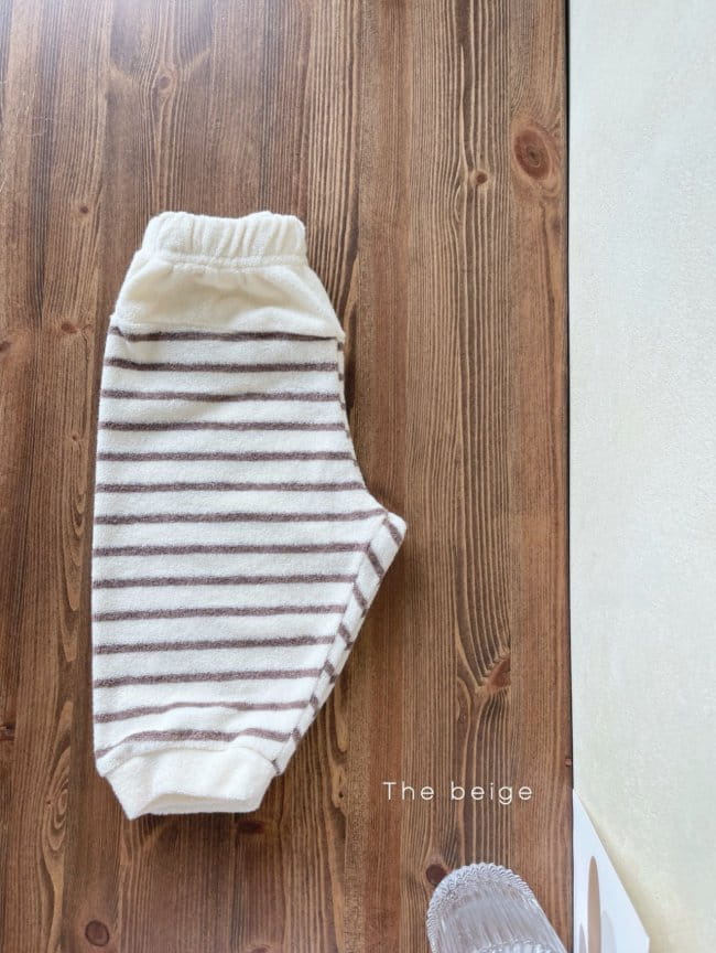 THE BEIGE - Korean Children Fashion - #Kfashion4kids - Terry Stripe Pants - 3
