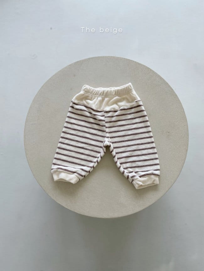 THE BEIGE - Korean Children Fashion - #Kfashion4kids - Terry Stripe Pants - 7