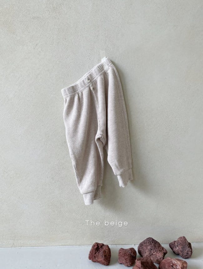 THE BEIGE - Korean Children Fashion - #Kfashion4kids - Waffle Jogger Pants