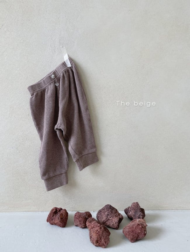 THE BEIGE - Korean Children Fashion - #Kfashion4kids - Waffle Jogger Pants - 2