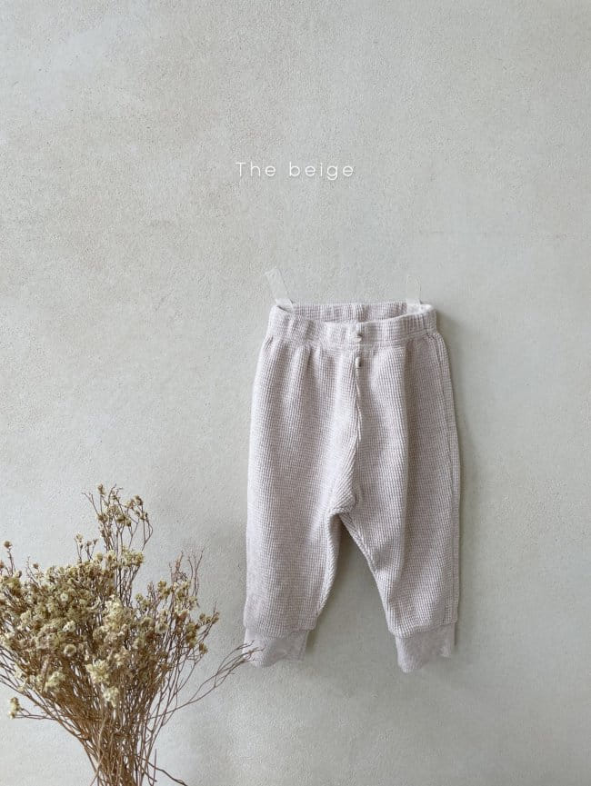 THE BEIGE - Korean Children Fashion - #Kfashion4kids - Waffle Jogger Pants - 3