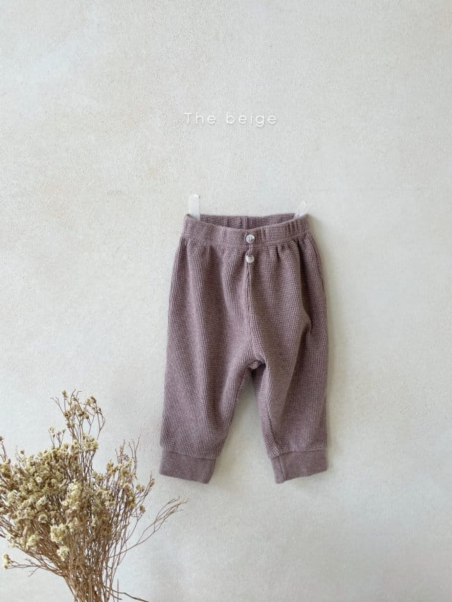 THE BEIGE - Korean Children Fashion - #Kfashion4kids - Waffle Jogger Pants - 5