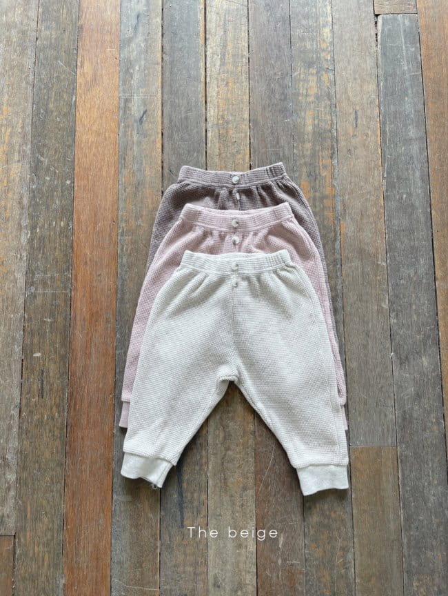 THE BEIGE - Korean Children Fashion - #Kfashion4kids - Waffle Jogger Pants - 6