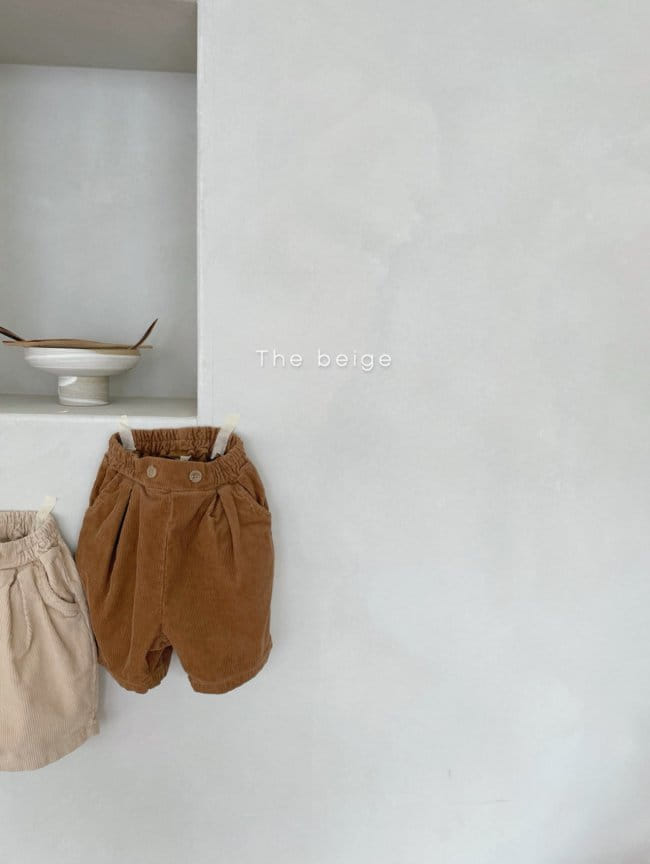 THE BEIGE - Korean Children Fashion - #Kfashion4kids - Corduroy Half Pants