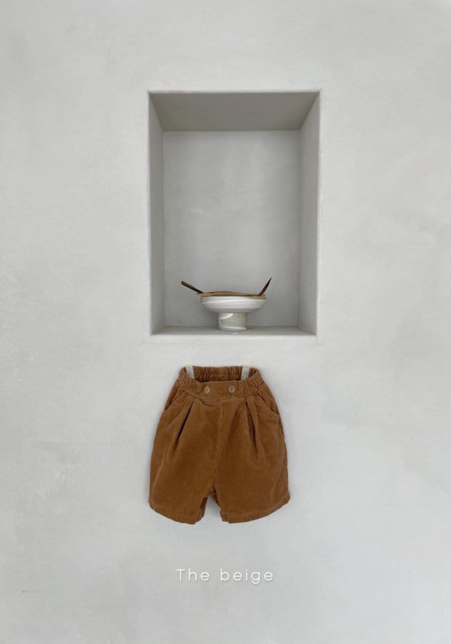 THE BEIGE - Korean Children Fashion - #Kfashion4kids - Corduroy Half Pants - 3