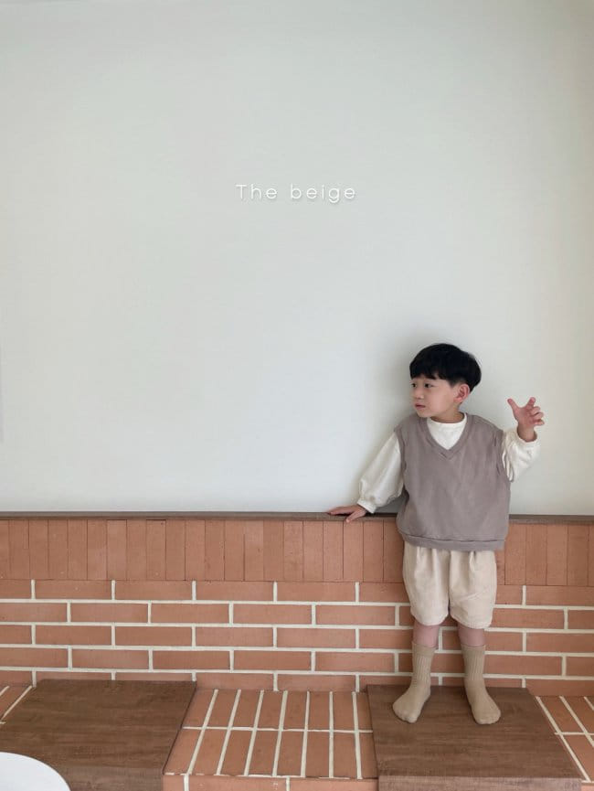 THE BEIGE - Korean Children Fashion - #Kfashion4kids - V-neck Vest - 7