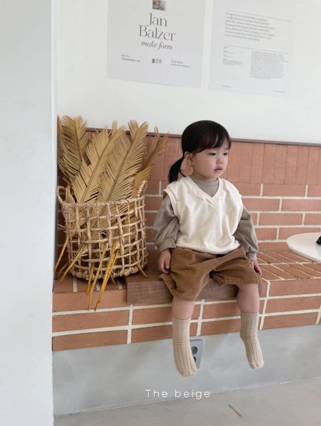 THE BEIGE - Korean Children Fashion - #Kfashion4kids - V-neck Vest - 8