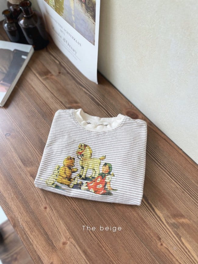 THE BEIGE - Korean Children Fashion - #Kfashion4kids - Print Stripe Tee - 2