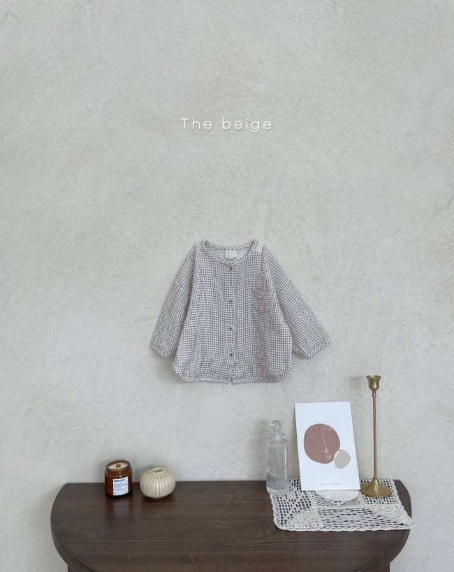 THE BEIGE - Korean Children Fashion - #Kfashion4kids - Check Musline Shirt - 4