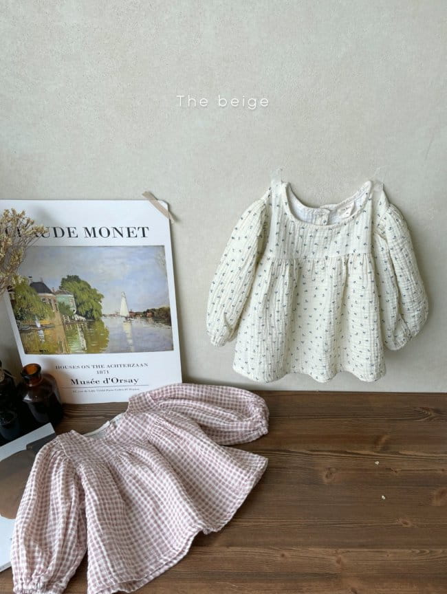 THE BEIGE - Korean Children Fashion - #Kfashion4kids - Puff Ribbon Blouse - 2