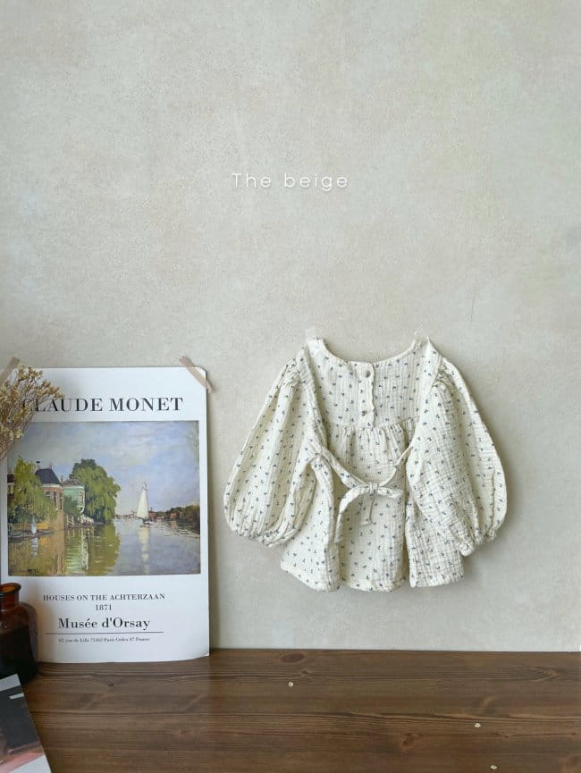 THE BEIGE - Korean Children Fashion - #Kfashion4kids - Puff Ribbon Blouse - 4