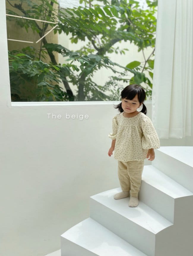 THE BEIGE - Korean Children Fashion - #Kfashion4kids - Puff Ribbon Blouse - 9