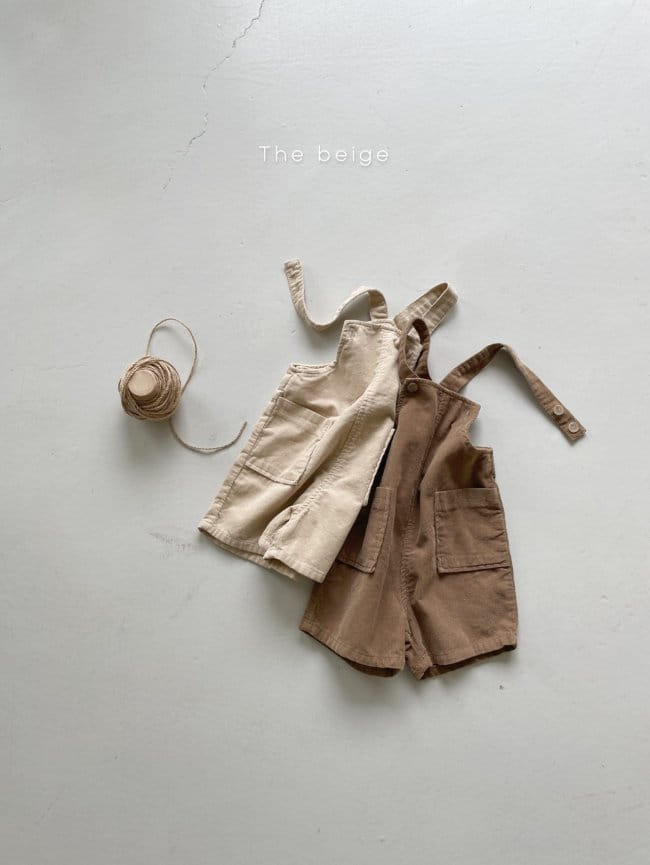THE BEIGE - Korean Children Fashion - #Kfashion4kids - Suspender Half Pants