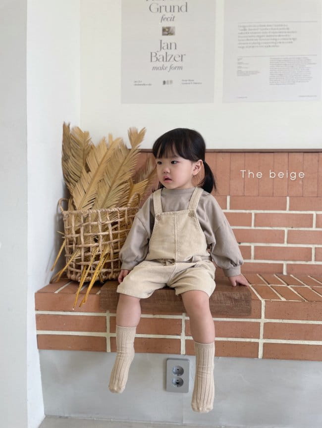 THE BEIGE - Korean Children Fashion - #Kfashion4kids - Suspender Half Pants - 10