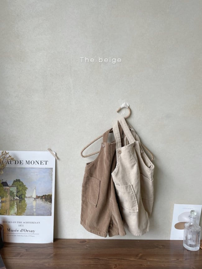 THE BEIGE - Korean Children Fashion - #Kfashion4kids - Suspender Half Pants - 4