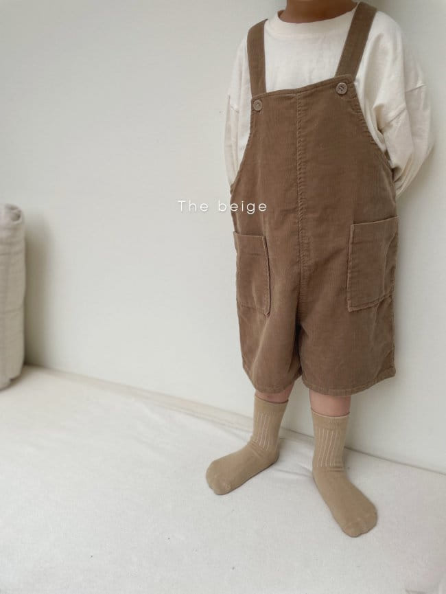 THE BEIGE - Korean Children Fashion - #Kfashion4kids - Suspender Half Pants - 9