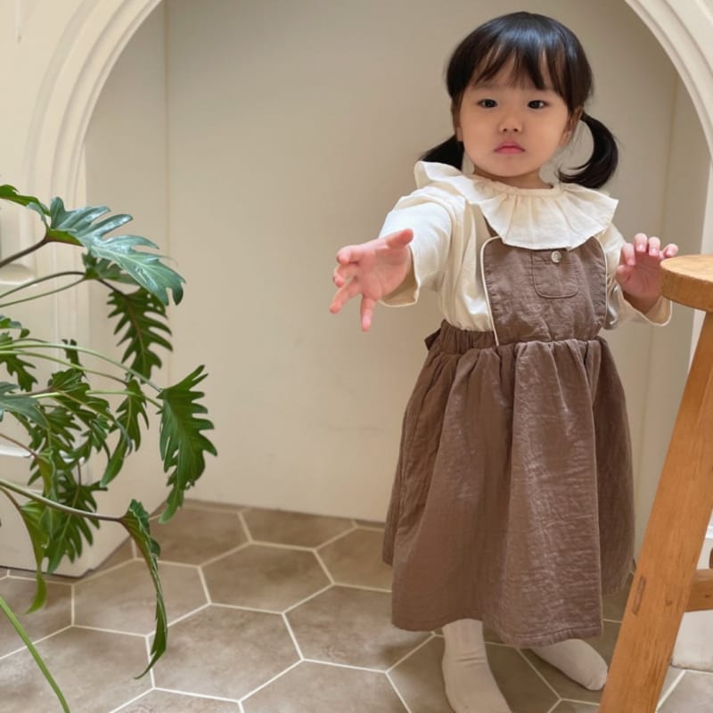THE BEIGE - Korean Children Fashion - #Kfashion4kids - Suspender Skirt