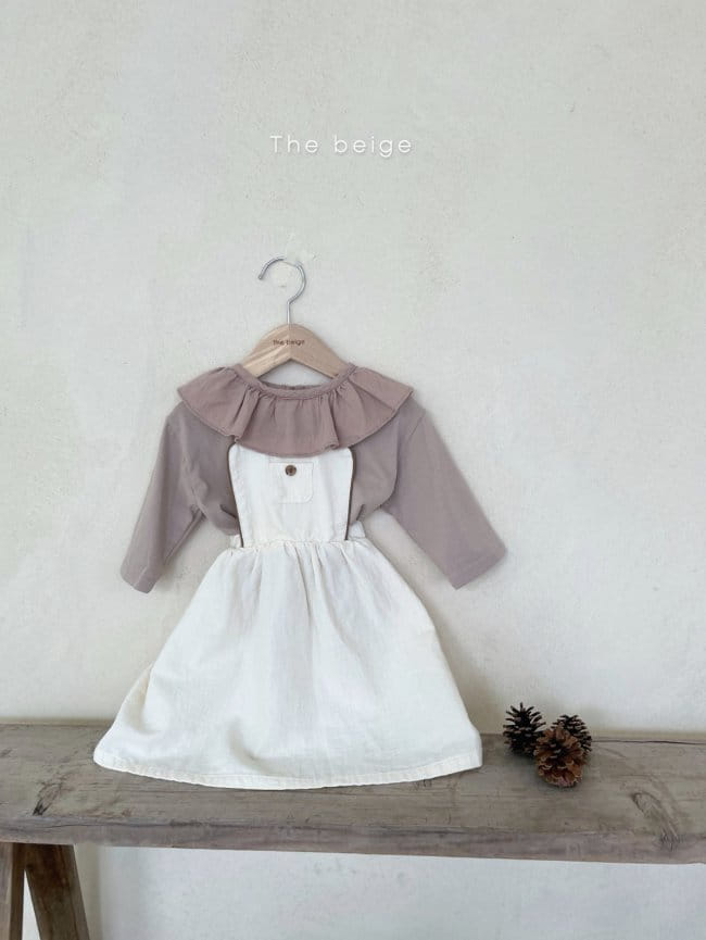 THE BEIGE - Korean Children Fashion - #Kfashion4kids - Suspender Skirt - 4
