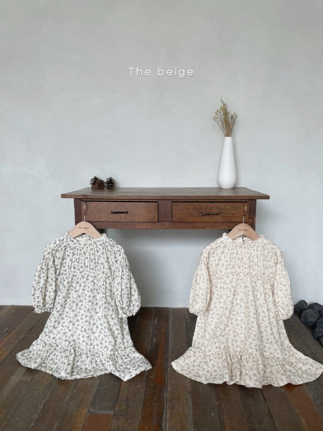 THE BEIGE - Korean Children Fashion - #Kfashion4kids - Flower One-piece - 5