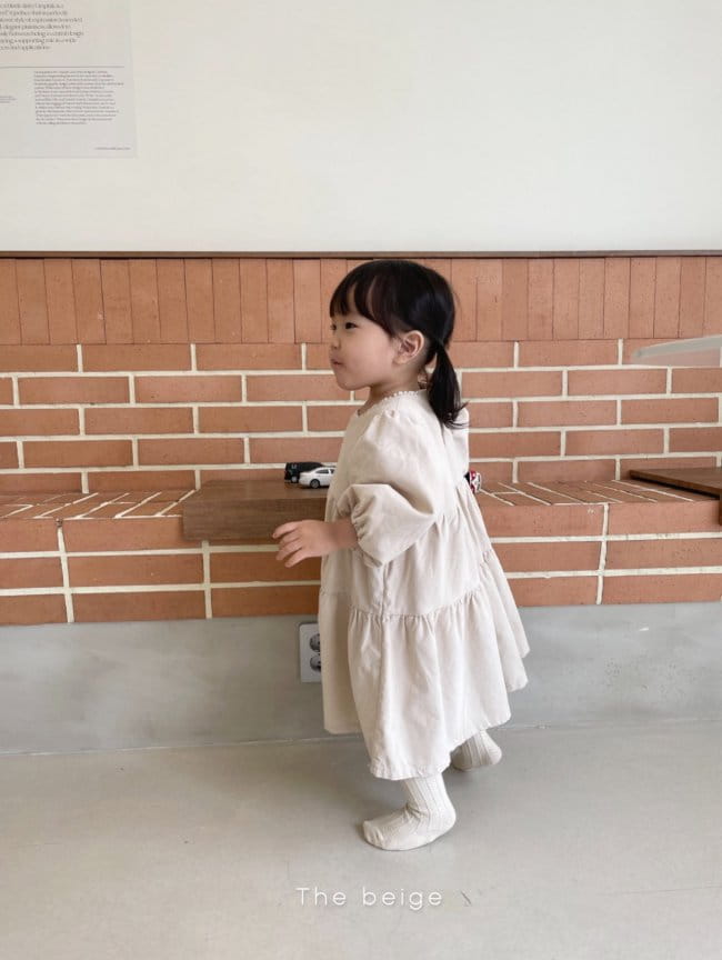 THE BEIGE - Korean Children Fashion - #Kfashion4kids - Corduroy Square One-piece - 10