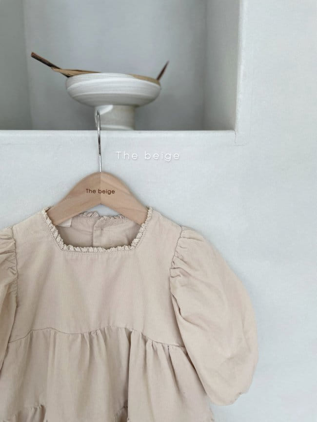 THE BEIGE - Korean Children Fashion - #Kfashion4kids - Corduroy Square One-piece - 3