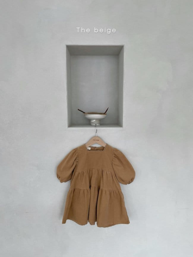 THE BEIGE - Korean Children Fashion - #Kfashion4kids - Corduroy Square One-piece - 4