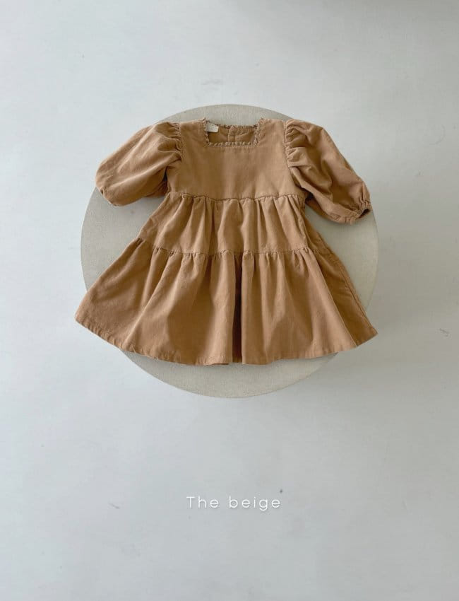 THE BEIGE - Korean Children Fashion - #Kfashion4kids - Corduroy Square One-piece - 7