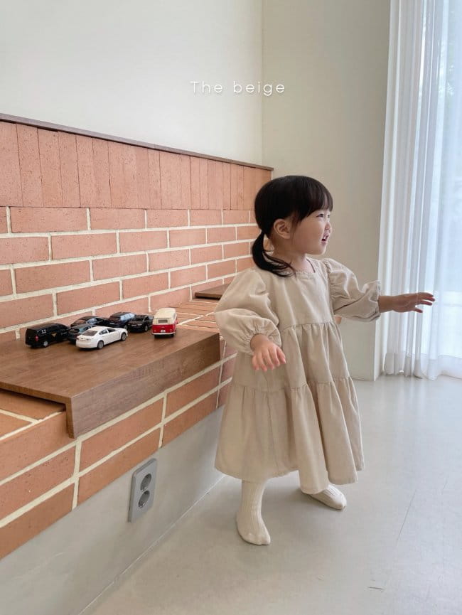 THE BEIGE - Korean Children Fashion - #Kfashion4kids - Corduroy Square One-piece - 8