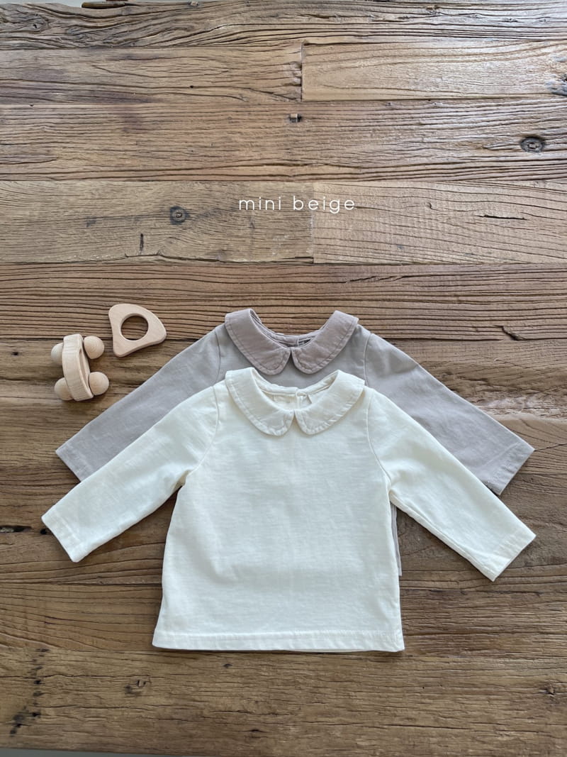 THE BEIGE - Korean Children Fashion - #Kfashion4kids - Cotton Collar Tee - 2