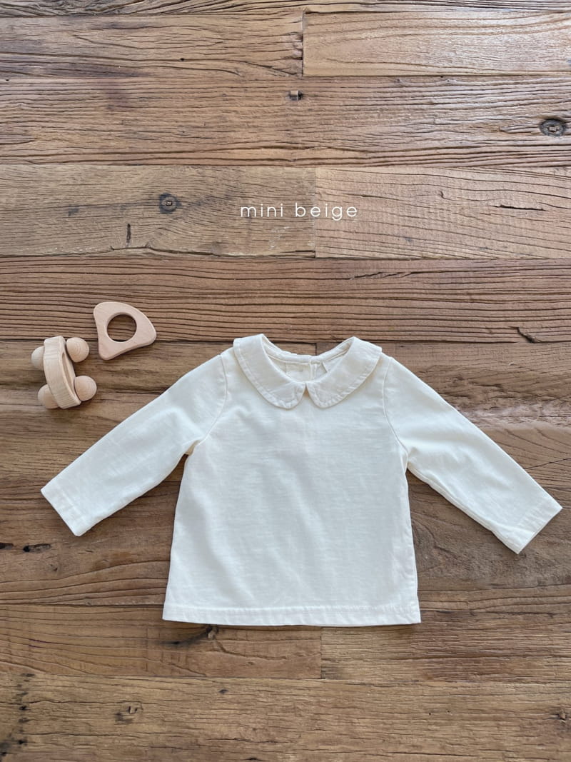 THE BEIGE - Korean Children Fashion - #Kfashion4kids - Cotton Collar Tee - 4