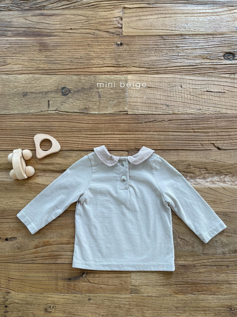 THE BEIGE - Korean Children Fashion - #Kfashion4kids - Cotton Collar Tee - 5